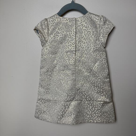 Gymboree Gold Shimmer Baby Dress Bow Size 12-18 months Formal Holiday Party NWT - Picture 4 of 9